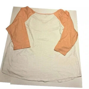 Women Tunic Pullover Tee Top T-Shirt 3/4 Inc Sleeve Plus Size 22/24 V-Neck